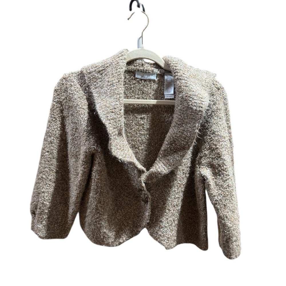 JH Collectibles Short Textured Cardigan Size XL